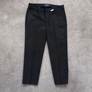 Old Navy Harper Ankle Dress Pants Black White Dots Mid Rise 24" Inseam Sz8 EUC